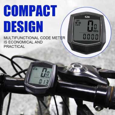 SunDING Odometer Speedometer Monitor Sepeda Waterproof