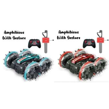 AMPHIBIOUS STUNTCAR MOBIL RC BISA DI AIR & DARAT 360 MOBIL AMPIBI RC Remot & Gesture