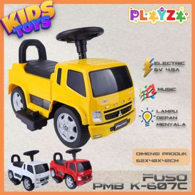 MAINAN MOBIL AKI LISTRIK ANAK PMB FUSO , K-607C / K607C Putih