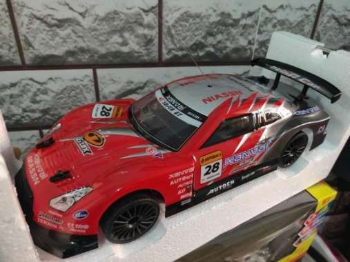MOBIL REMOT RC SANZUAN 4WD RC DRIFT ONROAD 4X4 SKALA 1:14 SAN ZUAN Nissan GT Merah