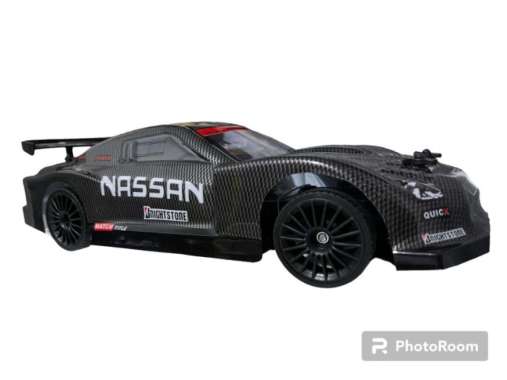 MOBIL REMOT RC SANZUAN 4WD RC DRIFT ONROAD 4X4 SKALA 1:14 SAN ZUAN Nissan GT Hitam