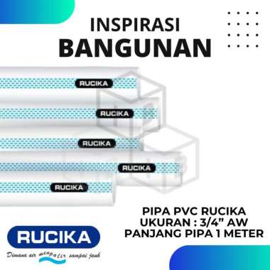 PIPA PVC RUCIKA AW PUTIH 3/4" PIPA PARALON PRALON 3/4 INCH / PIPA AIR / PIPA PVC 1 METER