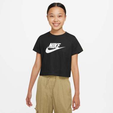 Nike Sportswear Big Kids Cropped T-Shirt (DA6925-012) XS