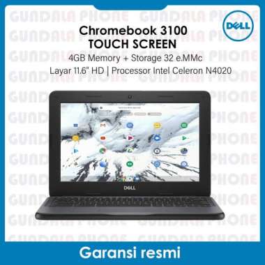 Dell Chromebook 3100 4/32GB Touch &amp; Non Touch Garansi resmi