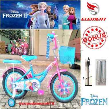 Sepeda anak perempuan ukuran 18 frozen 2 sepeda anak murah element