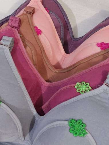 BH BRA Menyusui Katun Tanpa Kawat 42 40 38 36 Busa Tipis Nursing BRA 38/85 RANDOM