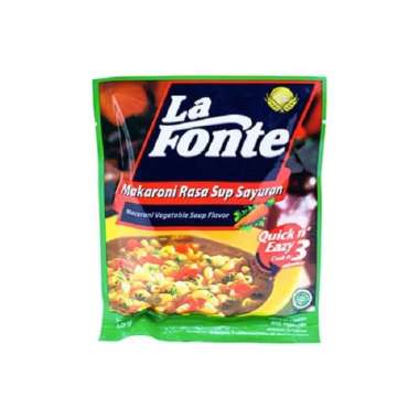 Promo Harga La Fonte Sup Makaroni Sayuran 40 gr - Blibli