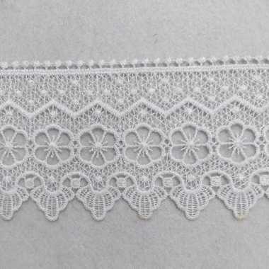 Renda Bordir Lebar 9,5cm METERAN Putih