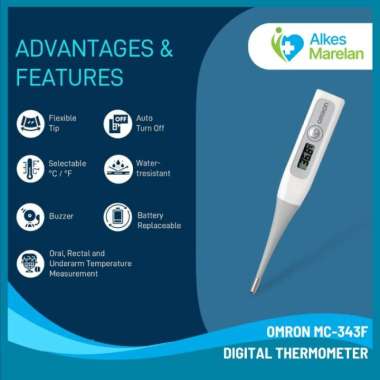 OMRON - Thermometer Digital Omron MC-343F / Thermometer Elastis