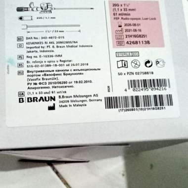 Vasofix 20 B braun Multivariasi Multicolor