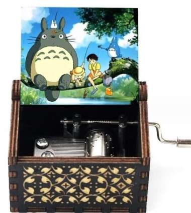 Wooden music box Totoro