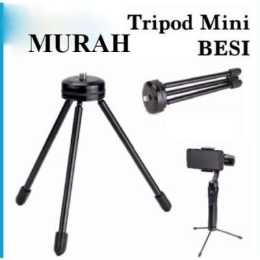 TRIPOD/Tripod Mini Besi Stabil & Kuat For DSLR Camera Hp Ring Light portable kokoh kamera yunteng at