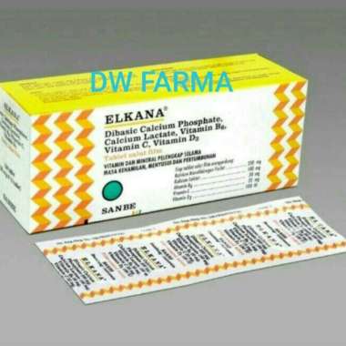 Elkana Tablet 1 Strip (10 tablet) Vitamin Multivariasi Multicolor