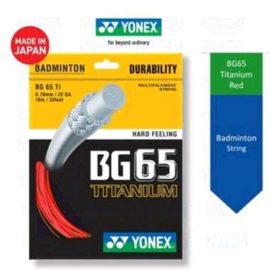 Yonex BG65 Titanium SP | Senar Raket Badminton Red