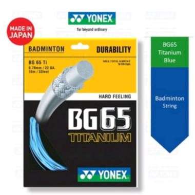 Yonex BG65 Titanium SP | Senar Raket Badminton Blue