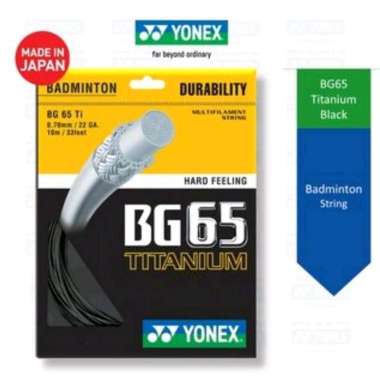 Yonex BG65 Titanium SP | Senar Raket Badminton Black