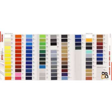 ORACAL 970 Color Book Katalog Warna Buklet Brosur Pamflet Multivariasi Multicolor