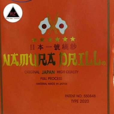 Buku Katalog Warna Kain Japan Drill. Namura. Multivariasi Multicolor