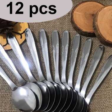 Sendok Makan Stainless Steel Isi 12pcs Sendok Murah Ekonomis Set SENDOK MAKAN Lusinan Sendok 1 LUSIN