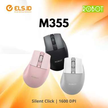 Mouse Wireless Bluetooth Robot M355 Silent Click GREY