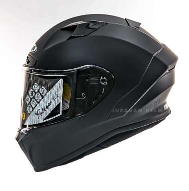 Zeus ZS826 ZS-826 Matt Black Helm Fullface Flat Visor XL