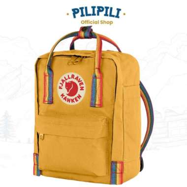Tas Ransel Fjallraven Kanken Mini Ochre - Rainbow Pattern