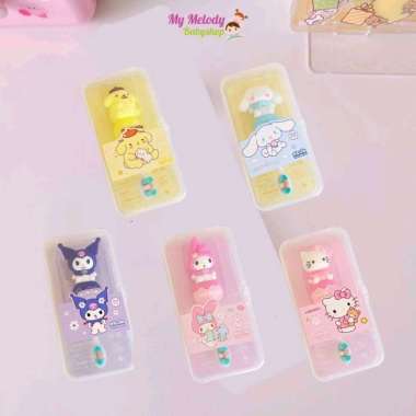 Sikat Gigi Sanrio / Sikat Gigi Anak Bayi dengan Kotak Penyimpanan untuk 1 Tahun / Baby Kids Toothbru