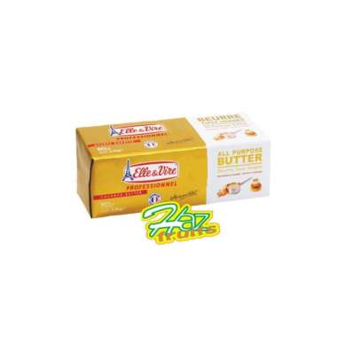 Butter Unsalted Blok Elle Vire 2,5 Kg