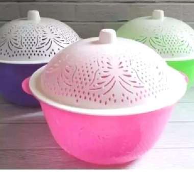 Bakul Nasi Plastik Kecil Warna Sangkul Nasi Kue Tutup Besek Keranjang