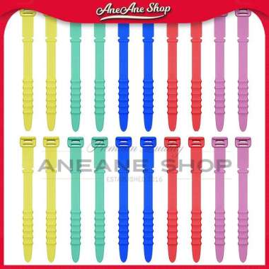 Kabel Ties Pengikat Bahan Silikon Warna Warni Multifungsi