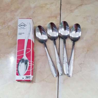 Sendok makan stainles/Sendok 303 obor per 12 pcs