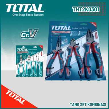 TOTAL THT2K0301 Tang set tang potong lancip kombinasi 3 pcs Pliers Set