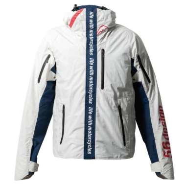 Jaket Motor - 56design Axis White Navy Original M