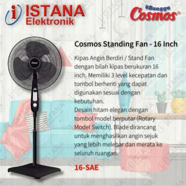 COSMOS KIPAS ANGIN BERDIRI/STANDING FAN 16 INCH 16-SAE