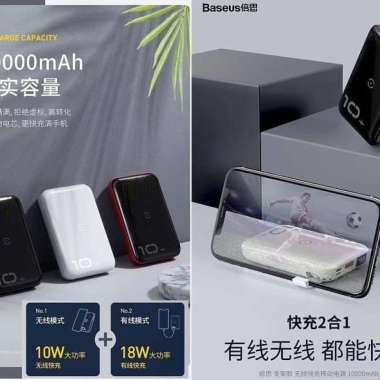 Baseus Powerbank 10000mAh Mini S Bracket Wireless Powerbank 18W