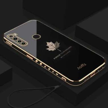 Promo Case Maple Redmi Note 8 Softcase Plating Terbaru Redmi Note 8 Hitam