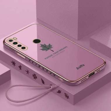 Promo Case Maple Redmi Note 8 Softcase Plating Terbaru Redmi Note 8 Ungu