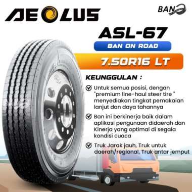 PROMO Aeolus ASL67 750R16 Ban Truk Double 7.50 R16 FULL SET