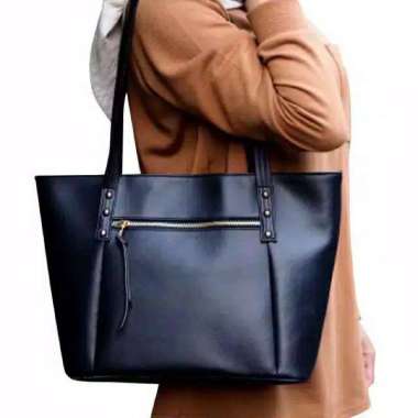 BEST QUALITY Tote Bag Wanita Cantik CANDY ZIPPER Hitam