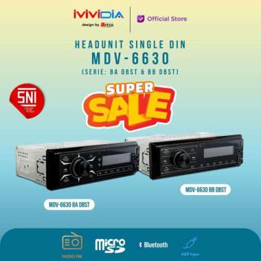 Single Din MDV 6630 MVIDIA by MobileTech MP3 Player MDV 6630 BA
