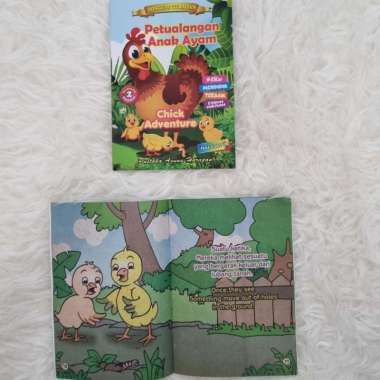 Buku dongeng anak teladan inspiratif dunia binatang Dua Bahasa Singa Serakah
