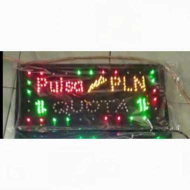 Papan Lampu Led Pulsa / PLN / Quota indent