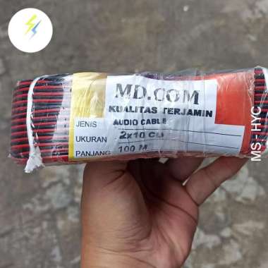 Kabel NYZ Merah Hitam Audio Cable 2 x 10 wayar Led strip 2x10 Tipis