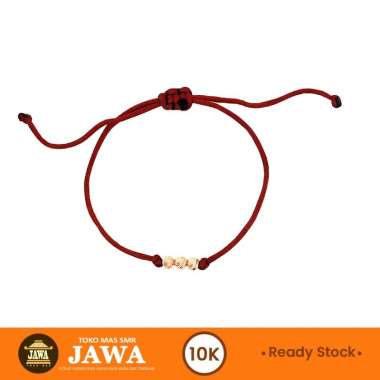 Gelang Emas Tali Diories Kadar 10K Toko Mas Jawa tali hitam
