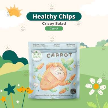 Crispy Salad - Keripik Sayur - Snack Cemilan Sehat Anak - Camilan Organik - Snack Bayi Carrot