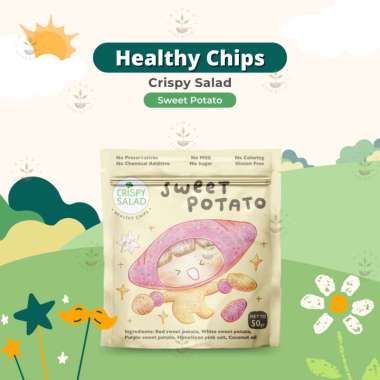 Crispy Salad - Keripik Sayur - Snack Cemilan Sehat Anak - Camilan Organik - Snack Bayi Sweet Potato