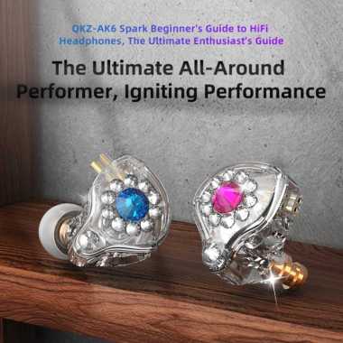 QKZ AK6 Spark In Ear for Anchor Special Headset1.2m Cable Length C Pin - with mic PINK