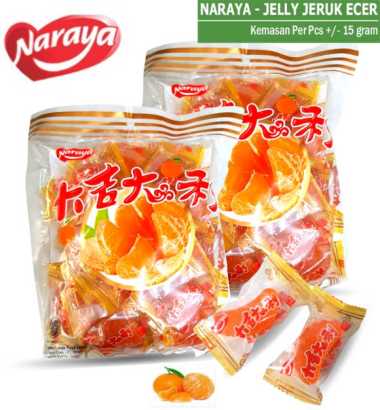 NARAYA Jelly Jeruk Orange Mandarin ecer pcs