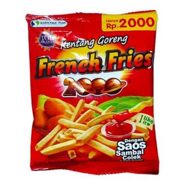 Ciki Kentang Goreng FRENCH FRIES 2000 15 Gr Dengan Saos Sambal Colek