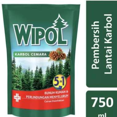 Wipol Karbol Cemara 750 ml Pembersih Lantai Refill Wipol Karbol